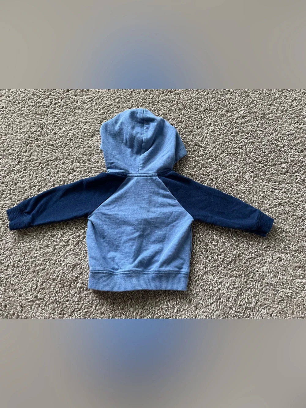 Carter's Shark Hoodie Jacket - Light Blue, Navy & Coral